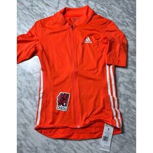 adidas Aeroready Cycling Jersey HM6421 Women Small Orange White top NEW